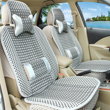斯柯达明锐晶锐昊锐昕锐昕动全包坐垫四季专用车垫汽车座套夏季冰适用帝豪大众polo乐享舒适型 雅灰色-舒适固腰版