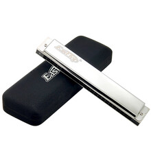 Easttop 东方鼎乐器T2403口琴C调成人儿童初学入门通用可免费刻字多种调式可选 A调 银色