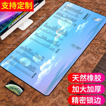 索能 超大鼠标垫办公快捷键大全护腕游戏加厚大号办公桌垫定制女精密锁边可爱电竞cad函数PS 进化心灵【加厚+可水洗+防滑】 尺寸400x900mm厚度4mm