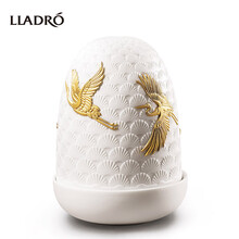 LLADRO雅致 无穹系列闲云野鹤 无线拱型台灯 白色哑光