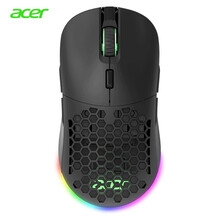 宏碁(acer)暗影骑士龙 有线游戏鼠标 LOL吃鸡CF  超轻鼠标 洞洞鼠标 RGB流光电竞鼠标 宏编辑 黑色OMW120