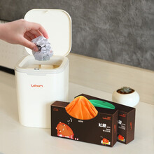 啦哄桌面小分类垃圾桶桌上创意按压式简约家用客厅卧室适用迷你垃圾袋