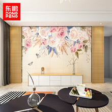 东鹏瓷砖背景墙欧式现代简欧时尚艺术家用电视墙面砖影视墙壁画墙砖客厅电视背景墙沙发背景墙我心永恒 精雕+幻彩/0.1平方米