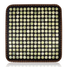 琢美天然玉石坐垫夏季办公室透气冰凉椅垫久坐软垫子学生汽车座垫屁股垫 玉石凉坐垫 48*48m