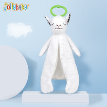 jollybaby祖利宝宝 安抚巾婴儿安抚玩偶0-1岁宝宝睡眠毛绒手偶玩具6-12月 羊驼安抚巾