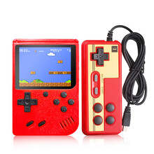 酷孩游戏机网红同款掌上游戏机公司年会礼品迷你FC怀旧网红游戏机充电宝掌上游戏机魂斗罗 GB40红色500款+AV线+手柄（双人） 单机标配