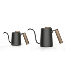 骁泰手冲咖啡壶手冲咖啡壶不锈钢咖啡壶产品 咖啡过滤细水流咖啡壶 黑色 350ml
