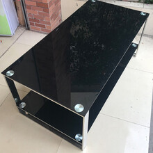 有节木 办公茶几现代简约不锈钢茶几钢化玻璃茶几长茶几方茶几喝茶茶几玻璃茶几 511长茶几120*60*45CM