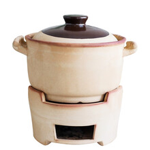 木炭火锅锅烧碳小炉子家用沙锅火锅老式陶土碳炉打边炉锅涮烧砂锅泥炉煲汤 26cm土陶双耳煲汤锅+土陶碳炉