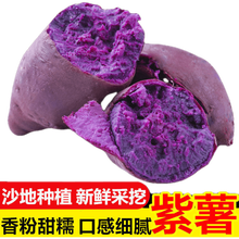 紫薯新鲜整箱农家地瓜番薯山芋精选果10斤带箱净重9斤