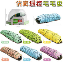遥控器仿真昆虫遥控毛毛虫玩具电动会走虫子仿真大蜘蛛蛇眼镜蛇爬行昆虫抖音网红 抖音网红毛毛虫 颜色随机 均码