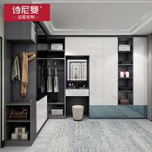 诗尼曼全屋定制瑰丽板轻奢衣帽间空间定做衣橱衣柜储物收纳柜子 定制预付金（具体价格与尺寸以线下门店设计方案为准）