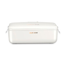 奥克斯（AUX）电热饭盒 插电不加水加热保温自热便当上班族免注水热饭神器免加水插电加热800ML容量 白色