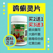 兽用磺胺间甲片50片猪牛羊鸡鸭鹅猫犬通用小肠盲肠球虫肠毒综合症 鸡痢灵片(50片/瓶买2送1)