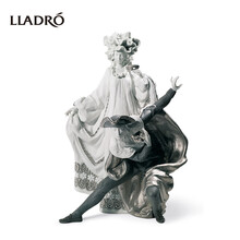LLADRO雅致 威尼斯狂欢节·春日礼赞(限量版) 双人瓷偶 亮面银彩