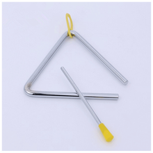 打击乐器三角铃 儿童音乐早教教玩具 4寸5寸6寸 加厚三角铁 7英寸（直径17.5厘米）