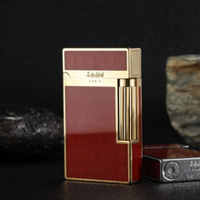 新品S.dubtnt法国都柏特朗声充气打火机纯铜精制红运当头个性创意定制送老公送男友 轻奢金