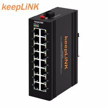 keepLINK KP-9000-65-16TX 16口百兆工业以太网交换机 导轨式