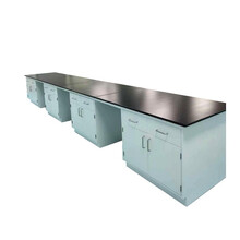 华世创怡 钢木中央实验台 操作台钢木边台中央台化验室化学试验工作台