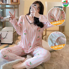 夏季薄款吸汗月子服纯棉孕妇7月份8产后哺乳睡衣春秋喂奶产妇待产 206-6 XL建议120-135斤