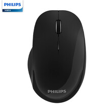 飞利浦 PHILIPS SPK7604 无线鼠标 低音鼠标 办公鼠标 充电鼠标 黑色 镜面 
