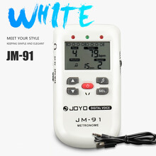 电子节拍器架子鼓古筝钢琴考级专用吉他充电通用节奏精准打拍 【无页面的礼品】白色电池版可插电不可充电【配三节电