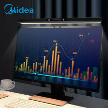 美的（Midea） 屏幕挂灯台灯学习工作电脑显示器LED灯 明夕长款（台式升级优化）
