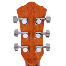 青歌XN06民谣吉他弦钮旋钮弦轴银色木吉他弦扭上弦器全封闭调弦钮配件 XN06银色民谣吉他弦钮一套6个 螺丝刀+扳手