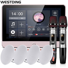 威斯汀XT12智能家居壁挂音响 音箱 挂壁式喇叭套装 背景音乐公共广播系统 餐厅会议广播定压喇叭918*4