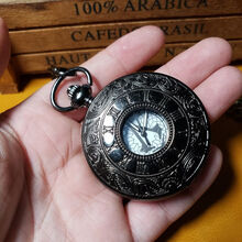 刺客信条怀表 大号怀表复古刺客信条怀表经典个性男友生日礼物游戏电影周边饰品 刺客信条黑色 单表（收藏送电池）