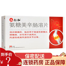 仁和 氨糖美辛肠溶片 100mg*24片/盒 1盒
