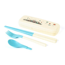 特百惠 依可筷乐盒三件套便携折叠餐具盒学生筷子勺叉子套装 依可筷乐盒