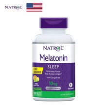 Natrol美国纳妥 褪黑素Melatonin改善睡眠助眠安眠高含量速溶片剂10mg*100片