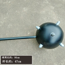 充气锤子 充气玩具锤子大号充气棒流星锤带刺狼牙棒卡通气球充气锤地摊货源 浅棕色