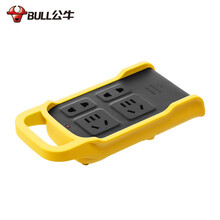公牛插座无线不带线防震防摔防压地拖专用摔不烂工程插排户外插板黄色自接线半成品接线板 4插位 GN-C122X