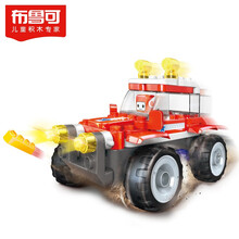 布鲁可 大颗粒积木 积木拼插玩具男孩女孩百变布鲁可拼装积木车 交通工具系列-布布百变越野车（拼装版）
