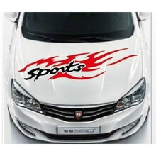 哈弗F7车身腰线拉花 哈佛F7X改装专用个性装饰贴纸  彩条运动车贴 机盖贴(火焰款)