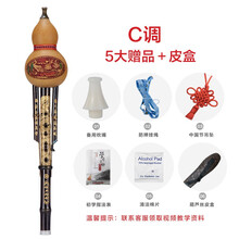 舒弗（LACHOUFFE）防摔葫芦丝乐器初学者C调小d天然成人入门零基础小学生 经典款C调【送礼包+皮盒】