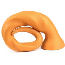 后庭专用长肛塞深入式柔软男女用肛条自玩器扩肛情趣用品SM深入另类玩具 炽龙金色-中号 长形肛条后塞