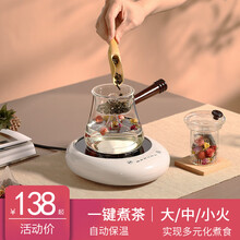 诺洁仕（LOCUS）茶炉电陶炉煮茶炉家用小型电炉迷你煮茶器光波电磁炉多功能陶瓷炉电茶炉功夫养生玻璃壶 智能升级版白色单机(不配壶)