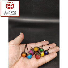 仿古古玩做旧杂项铜杆勺中号内画琉璃瓷鼻烟壶实用杂石铜盖子 外径1.4厘米一个