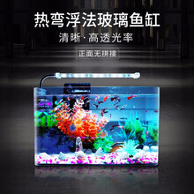 SEA STAR 鱼缸 桌面透明热弯方形玻璃生态金鱼缸乌龟缸客厅小型迷你办公桌水族箱 450W豪华套餐