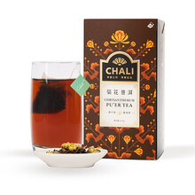 CHALI茶里 菊花普洱茶54g盒装 云南普洱熟茶菊花茶花草茶组合装 花草袋泡茶3g*18袋茶叶茶包