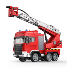 双鹰 遥控消防车 喷水消防云梯男孩工程车 充电儿童玩具遥控车礼物 标准版( 喷水 )消防云梯车