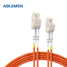 ABLEMEN 光纤跳线LC-LC 10米多模双芯 收发器 交换机光纤线跳线室内线延长线尾纤