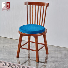 比艺红木家具非洲花梨（学名：刺猬紫檀）实木旋转椅子 新中式阳台休闲桌棋牌桌椅组合 户外露台桌椅 温莎旋转椅（单椅）