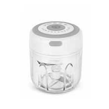 迷你家用电动绞蒜机宝宝辅食机婴儿小型料理机打蒜蓉机绞肉机Sunchance 大容量高杯-白色-主播家用款