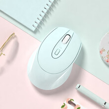 余音 2 充电 静音 游戏 男女生可爱 适用苹果小米华为联想等笔记本（无线鼠标 鼠标无线 蓝牙鼠标） 222—蓝色 单模充电版