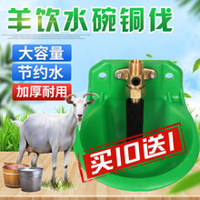 羊专用饮水碗铜阀头养羊喂水自动饮水器设备喝水槽养殖牛水碗水盆 第二代铜头(耐用)