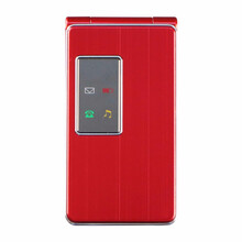 卡尔KT1100固定无线插卡电话机 GSM移动铁通/联通3G/4G手持式家用无绳固话翻盖老人手机 KM1000(18)移动手机卡红色老人专用